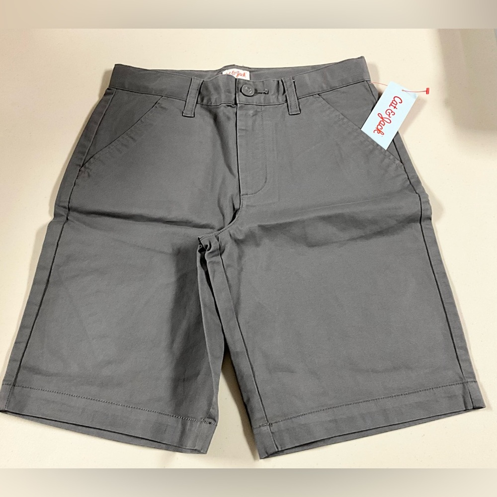 Cat & Jack Charcoal Kid’s Flat Front Shorts
